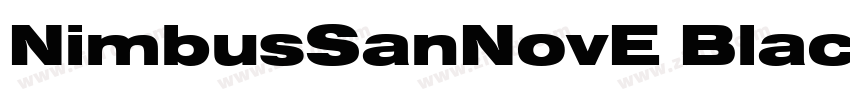 NimbusSanNovE Blac字体转换